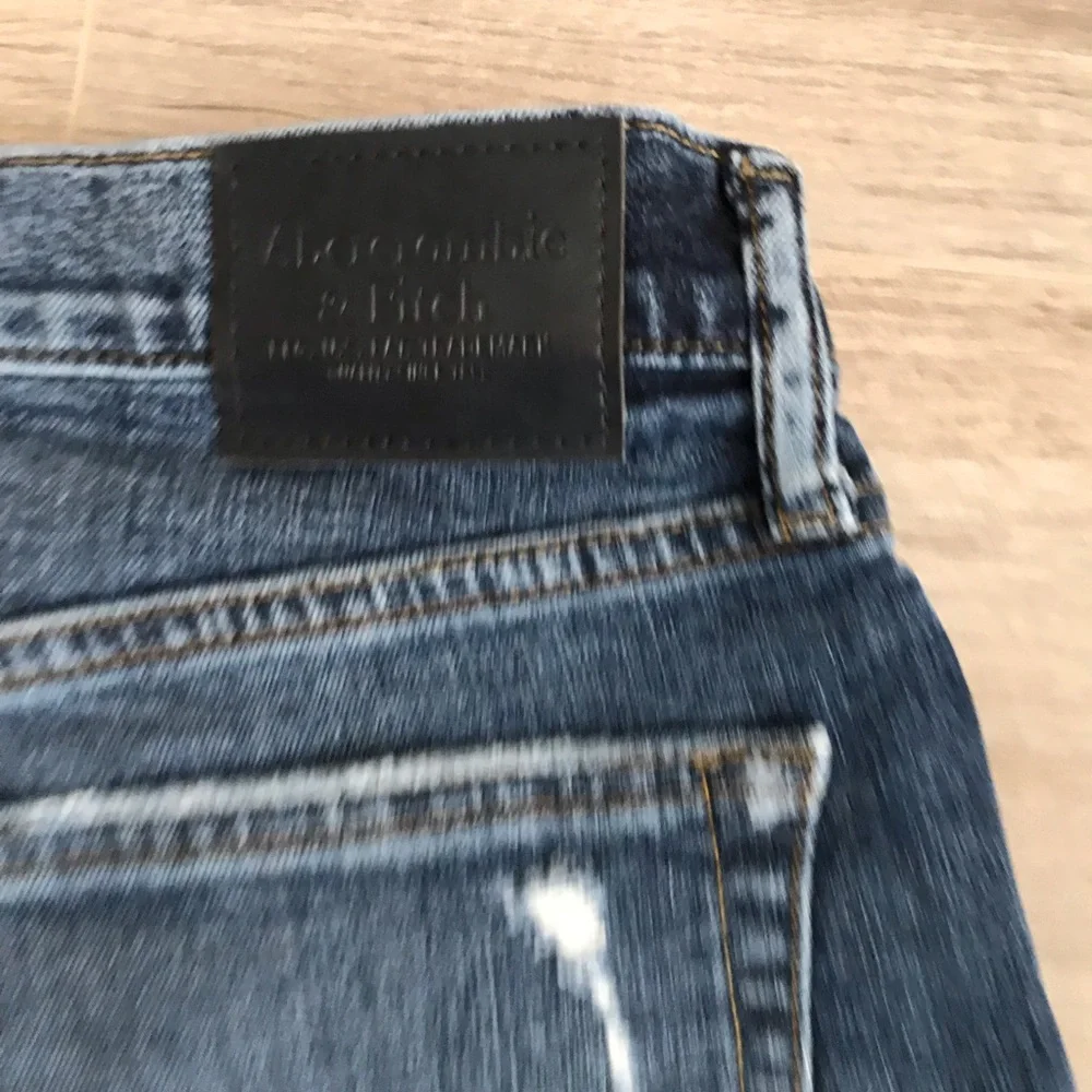 ABERCROMBIE Stretch Mens Distressed Jeans Short | 34